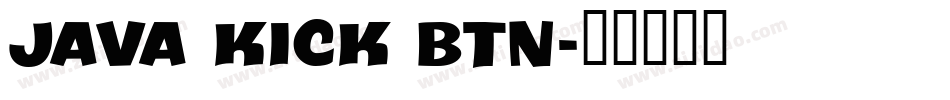 Java Kick BTN字体转换